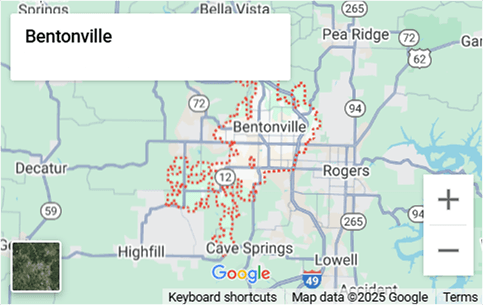 A screenshot of a map.