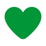A green heart icon.