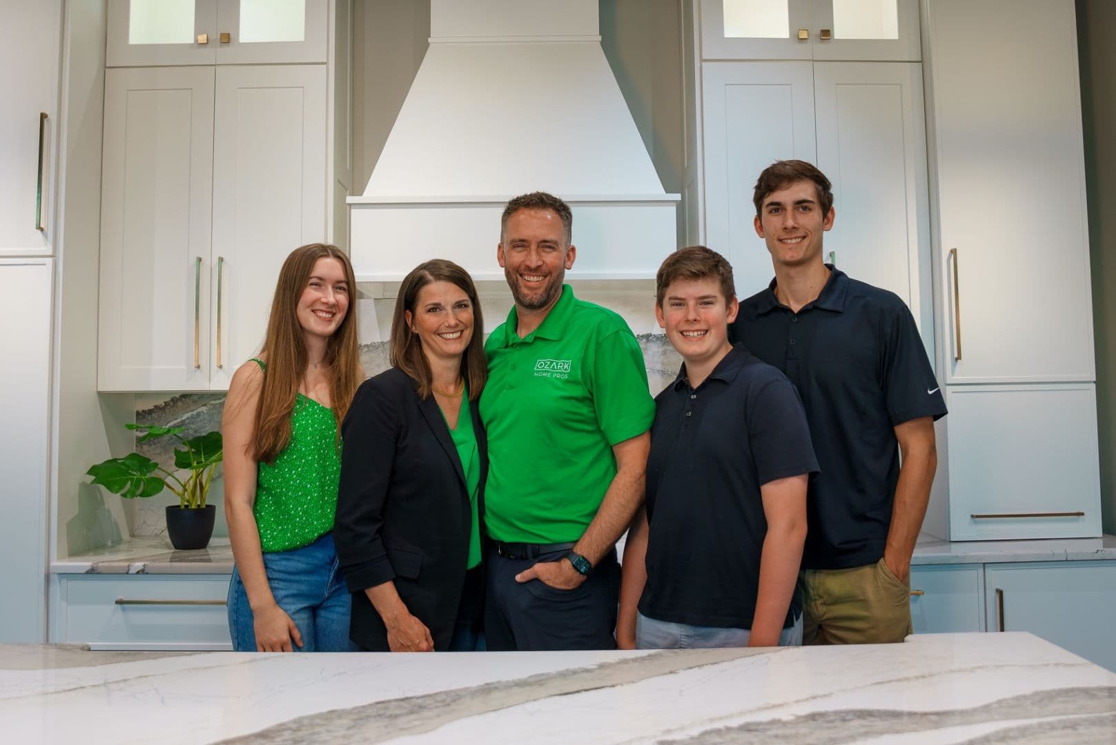 A picture of the Barker family.